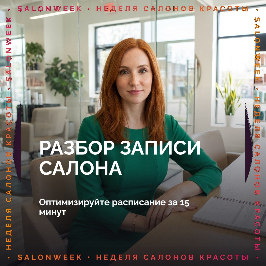 Как за 15 минут разобрать запись салона на неделю